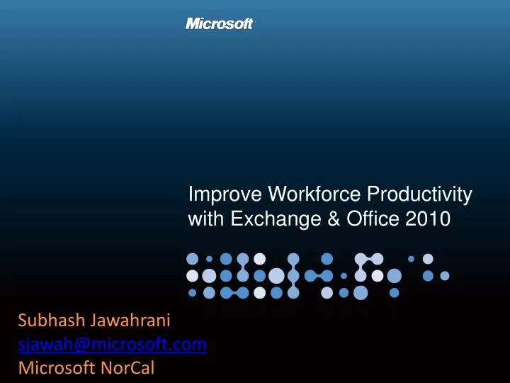 improve workforce productivity with exchange office 2010