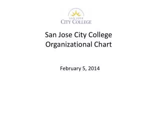 San Jose City College Organizational Chart