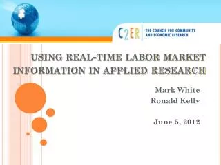 using real-time labor market information in applied research