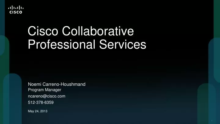 cisco collaborative professional services