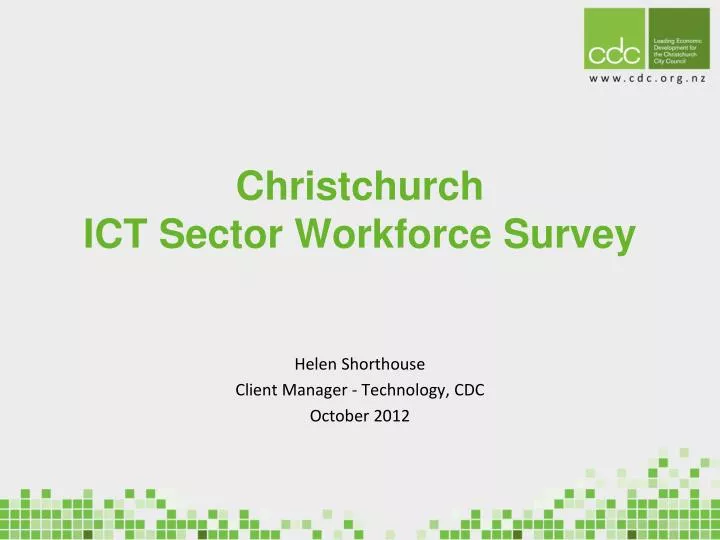 christchurch ict sector workforce survey