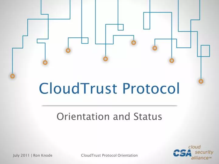 cloudtrust protocol