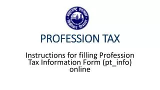 PROFESSION TAX