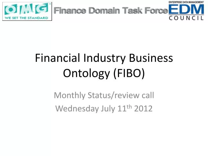 financial industry business ontology fibo