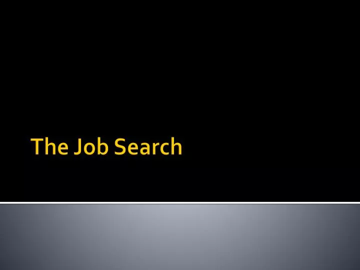 the job search