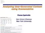 Analyzing User-Generated Content: Are Customers and Sellers Irrational? - slide 1
