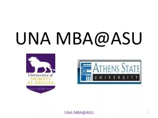 UNA MBA@ASU