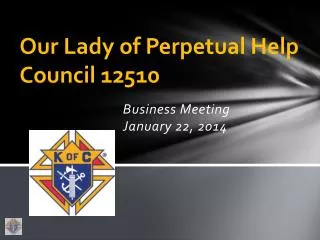 Our Lady of Perpetual Help Council 12510
