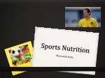 Sports Nutrition - slide 1