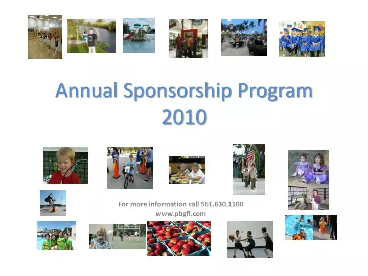 annual sponsorship program 2010