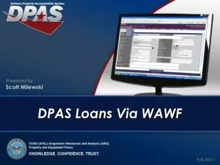 DPAS Loans Via WAWF