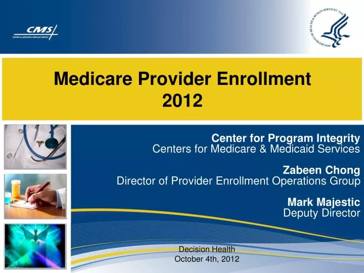 medicare provider enrollment 2012