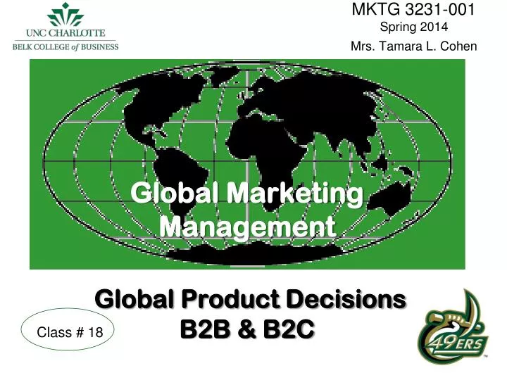 global marketing management global product decisions b2b b2c