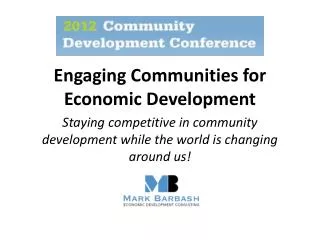 Engaging Communities for Economic Development