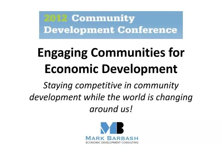 engaging communities for economic development