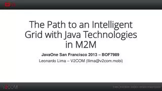 The Path to an Intelligent Grid with Java Technologies in M2M