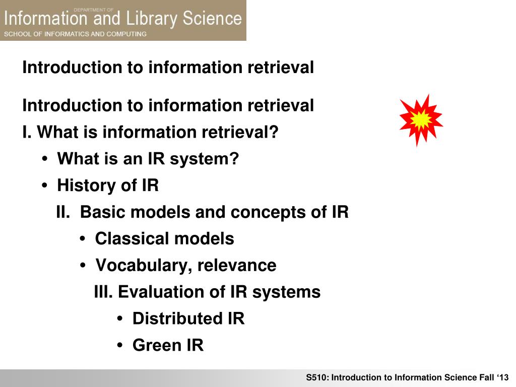 PPT - Introduction to information retrieval PowerPoint Presentation ...