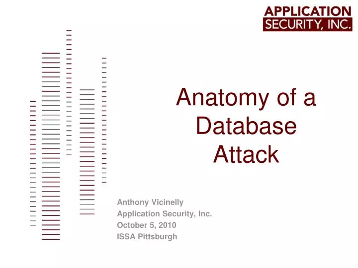 anatomy of a database attack