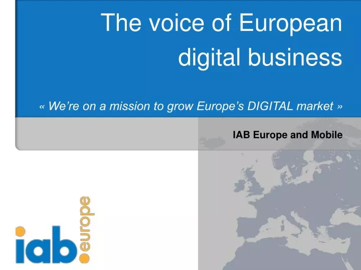 the voice of european digital business we re on a mission to grow europe s digital market