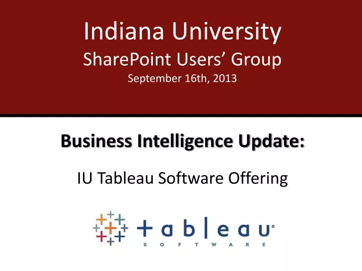 indiana university sharepoint users group september 16th 2013