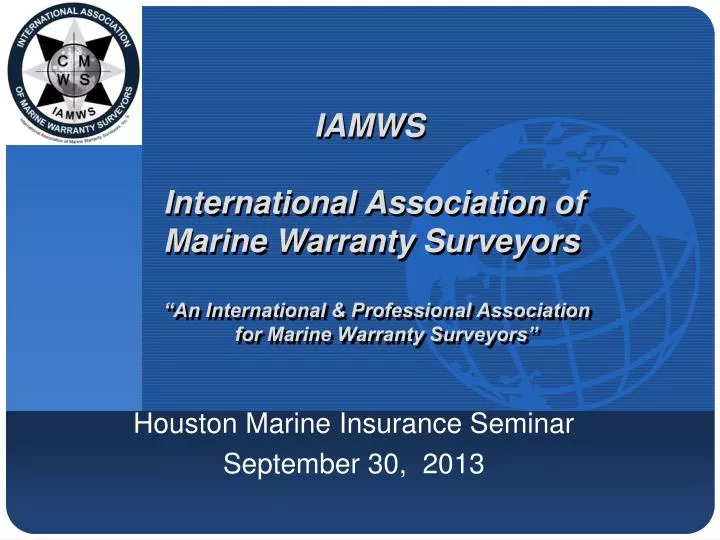 houston marine insurance seminar september 30 2013