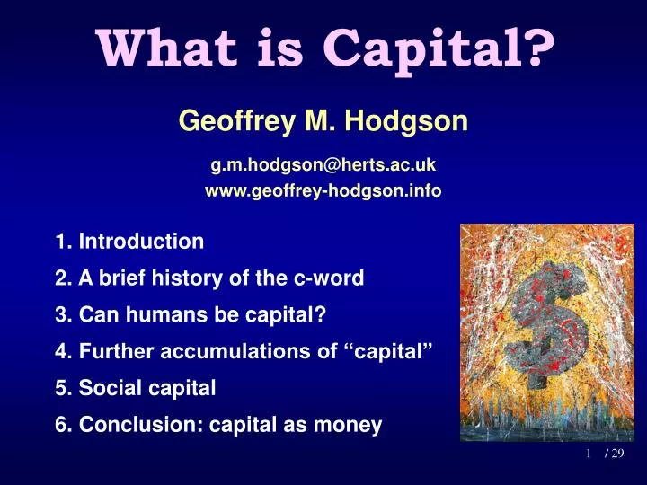 what is capital