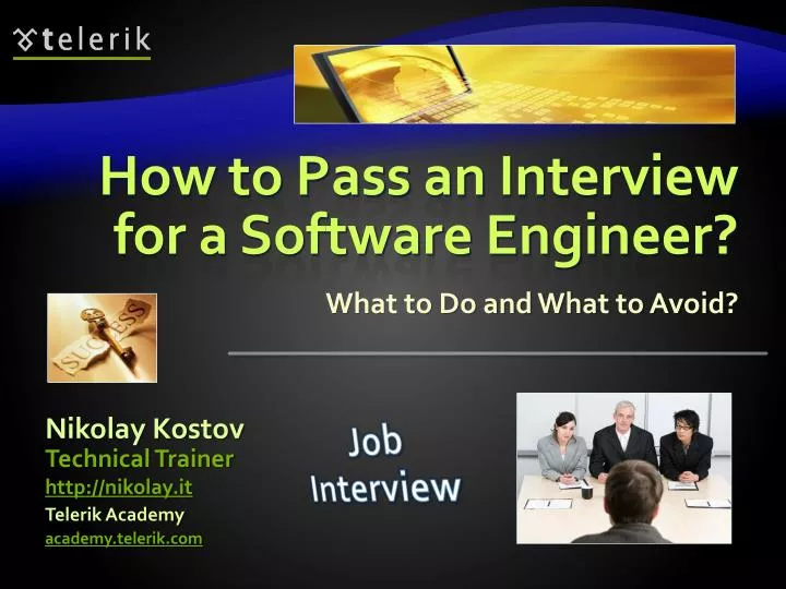 how to pass an interview for a software engineer