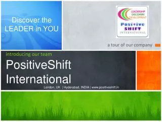 i ntroducing our team PositiveShift International