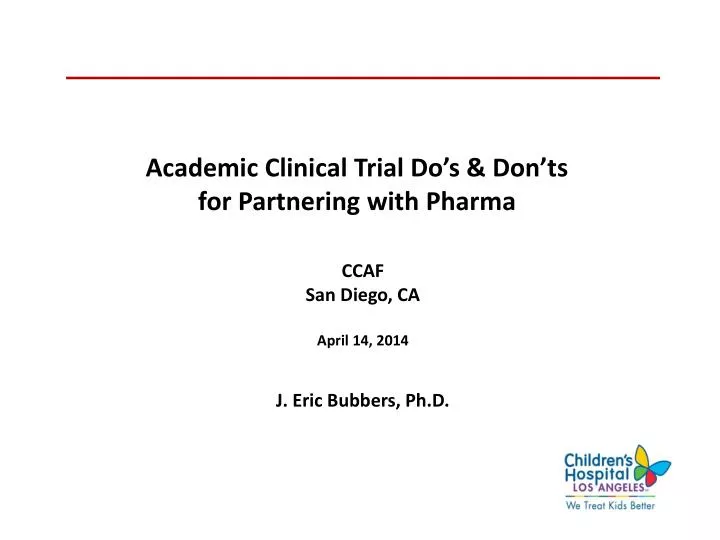 academic clinical trial do s don ts for partnering with pharma