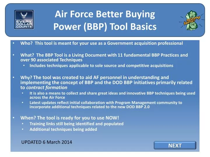 af bbp tool basics