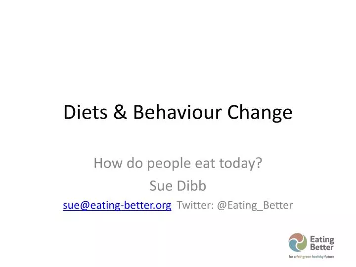 diets behaviour change