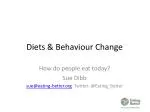 Diets &amp; Behaviour Change - slide 1