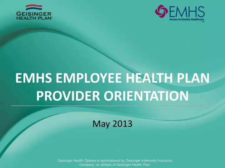 emhs employee health plan provider orientation