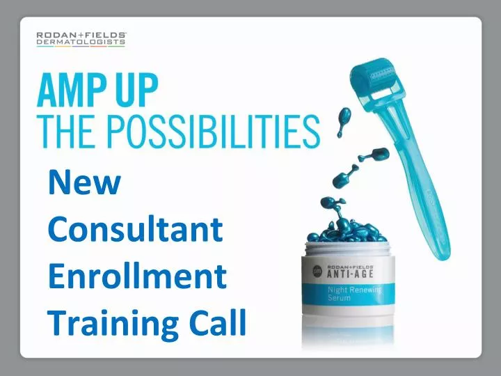 new consultant enrollment training call