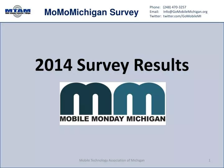 2014 survey results