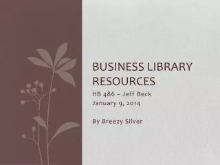 Business Library Resources