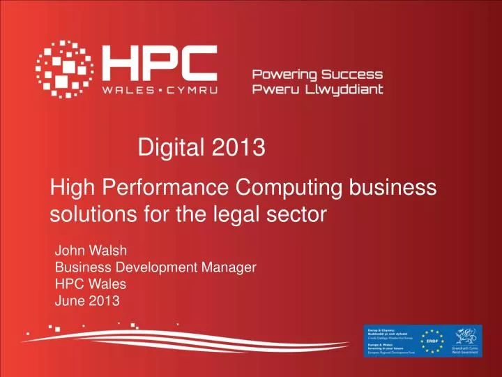 high performance computing business solutions for the legal sector
