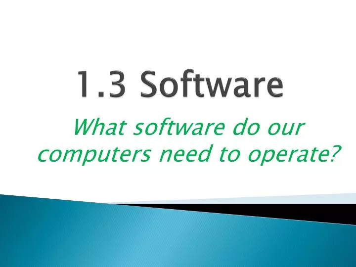 1 3 software