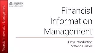 Financial Information Management