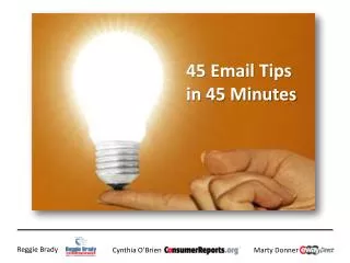 45 Email Tips in 45 Minutes