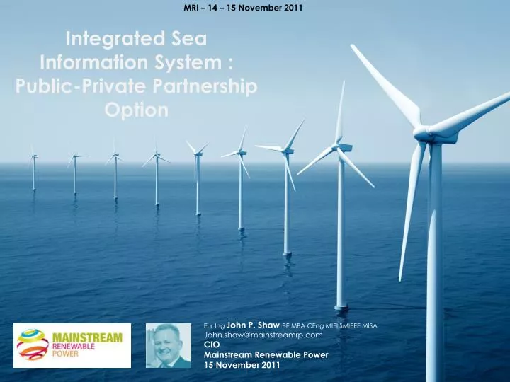 integrated sea information system public private partnership option