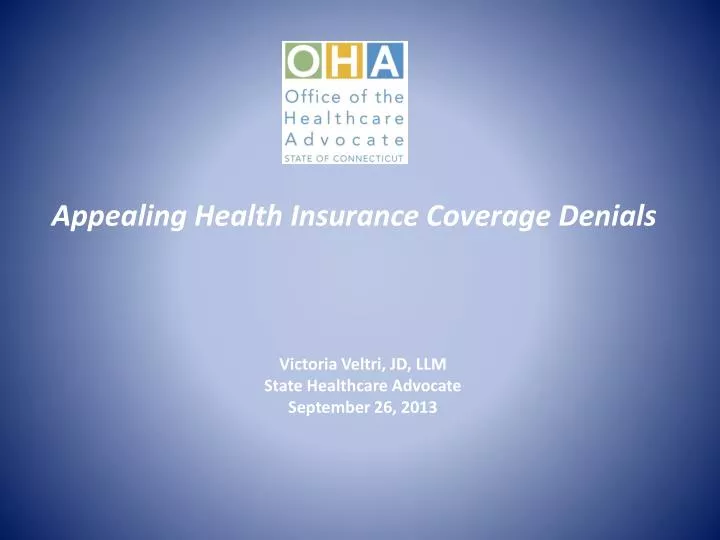 appealing health insurance coverage denials