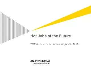 Hot Jobs of the Future