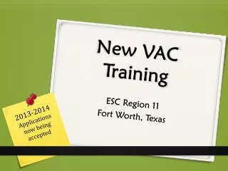 New VAC Training