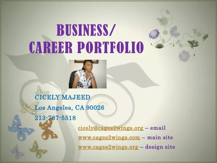 business career portfolio