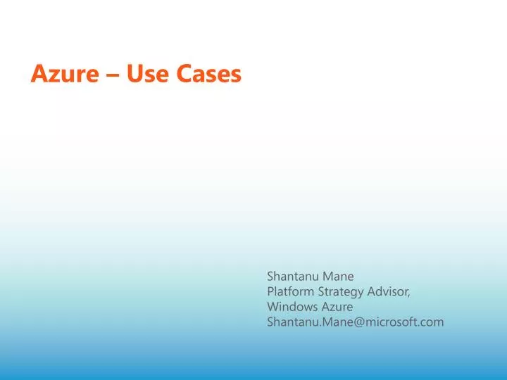 azure use cases