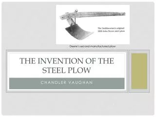 The invention of the Steel plow