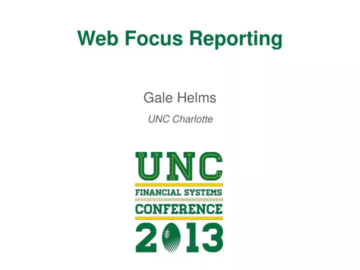 web focus reporting
