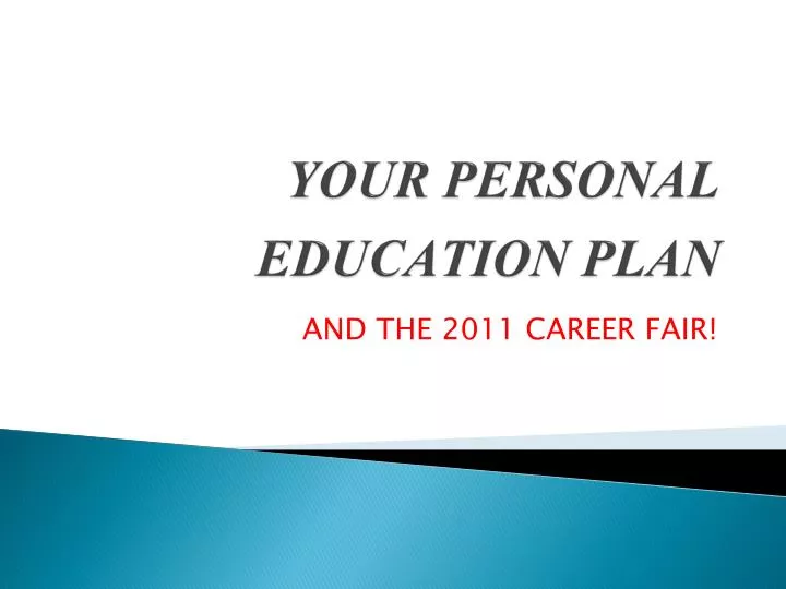 your personal education plan