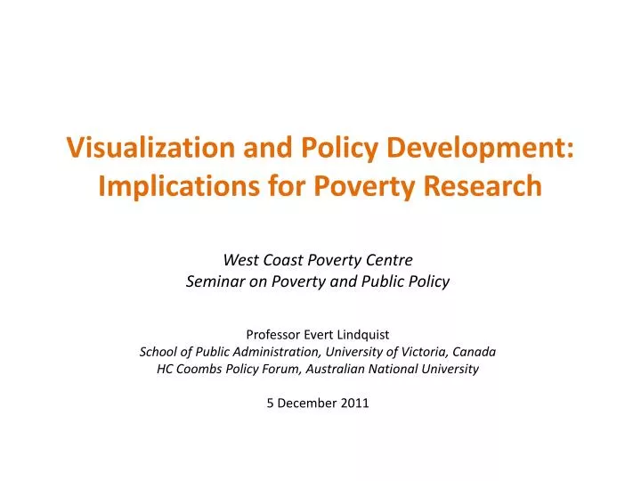 visualization and policy development implications for poverty research